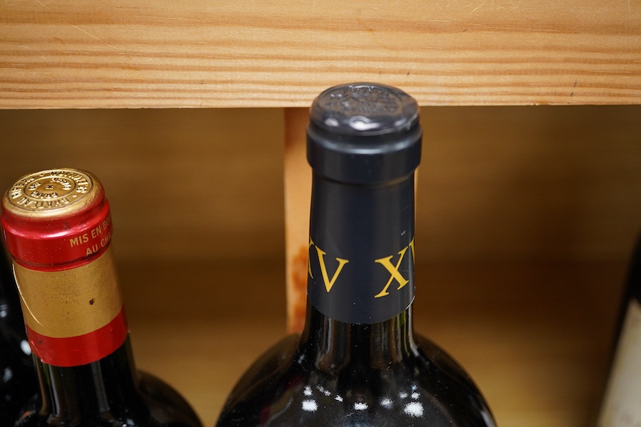 Three bottles of French wines to include Chateau Ripeau, 1998 and Chateau Canyon, 1990 together with a magnum of Le XV du President, 2007